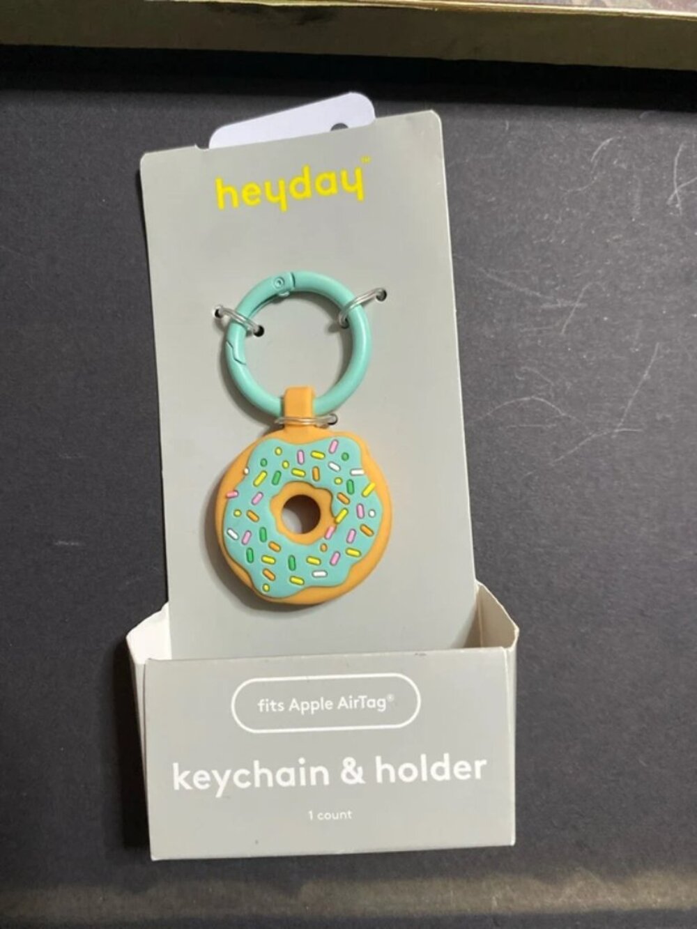 Keychain air tag holder